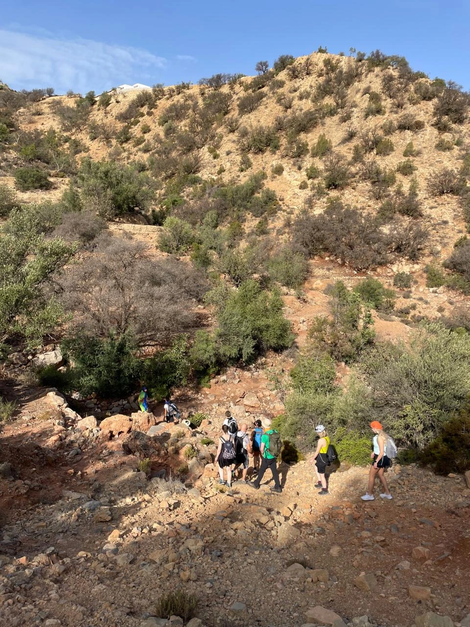 Hikers enjoying Paradise Valley, Paradise Valley Hike from Agadir and taghazout