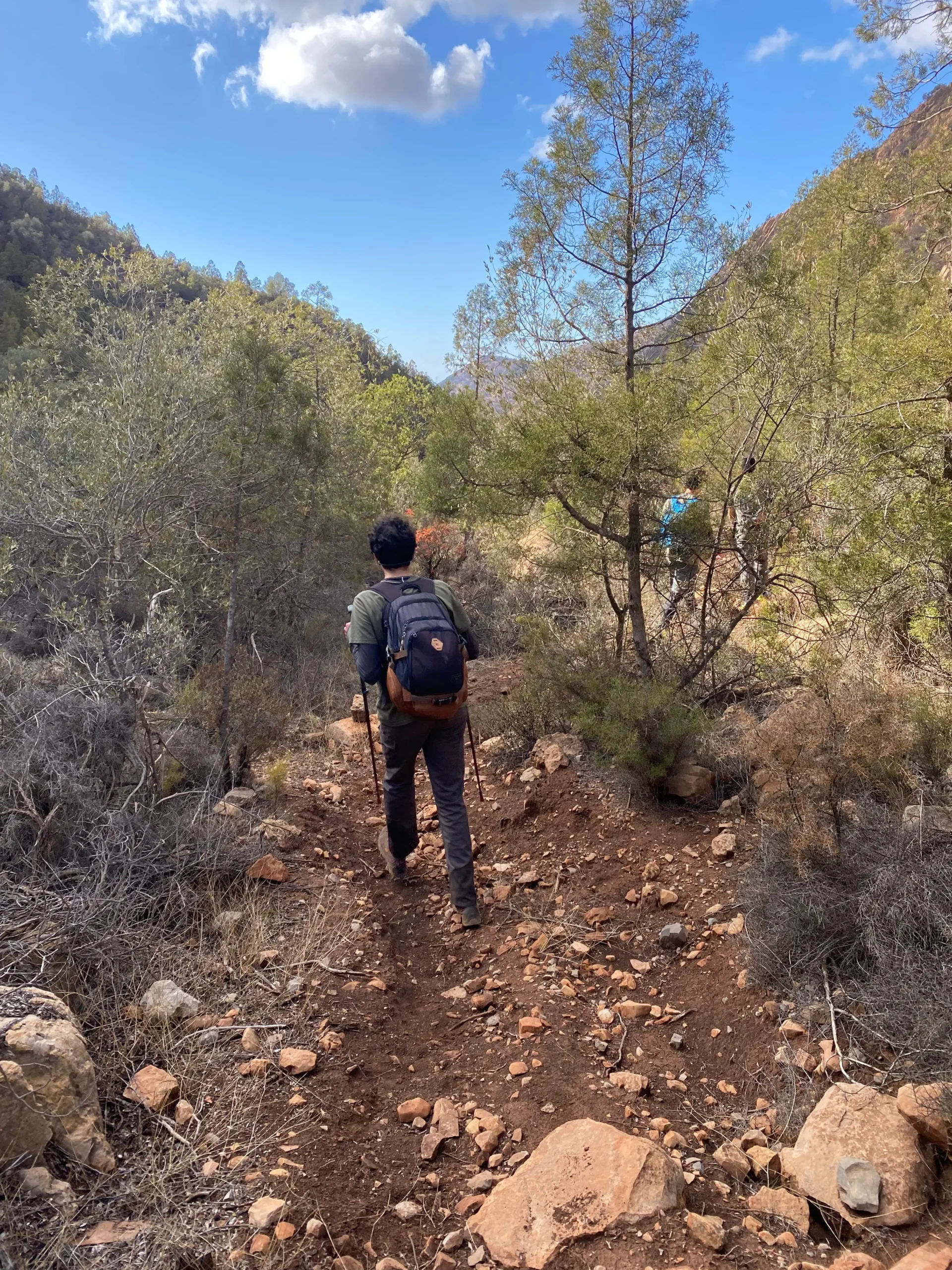 Scenic hiking views from summit near Agadir