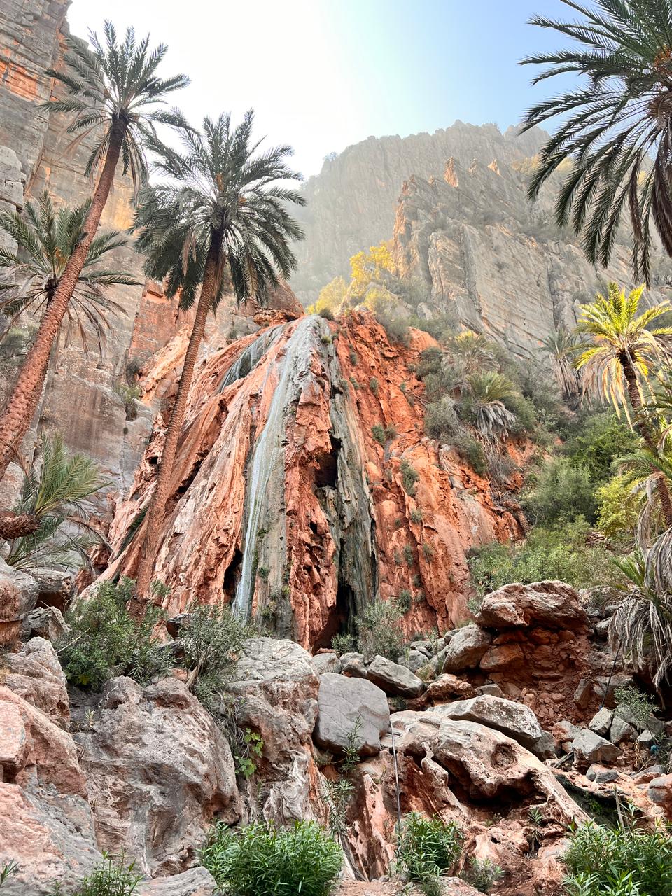 Hidden canyon trekking near Taghazout Anti Atlas
