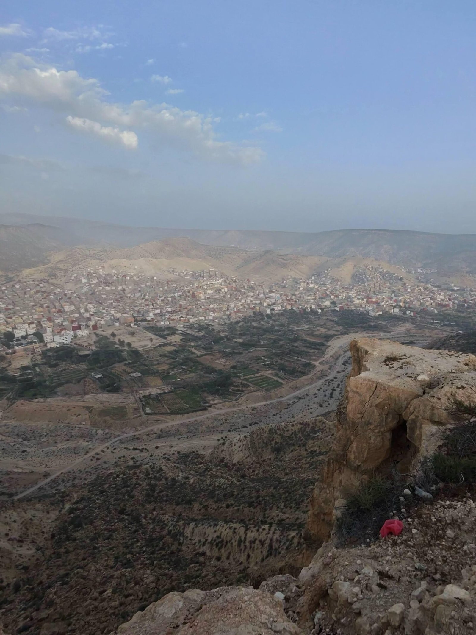 Hiking trails near Agadir – Tamraght mountain top over Aourir and Taghazout bay